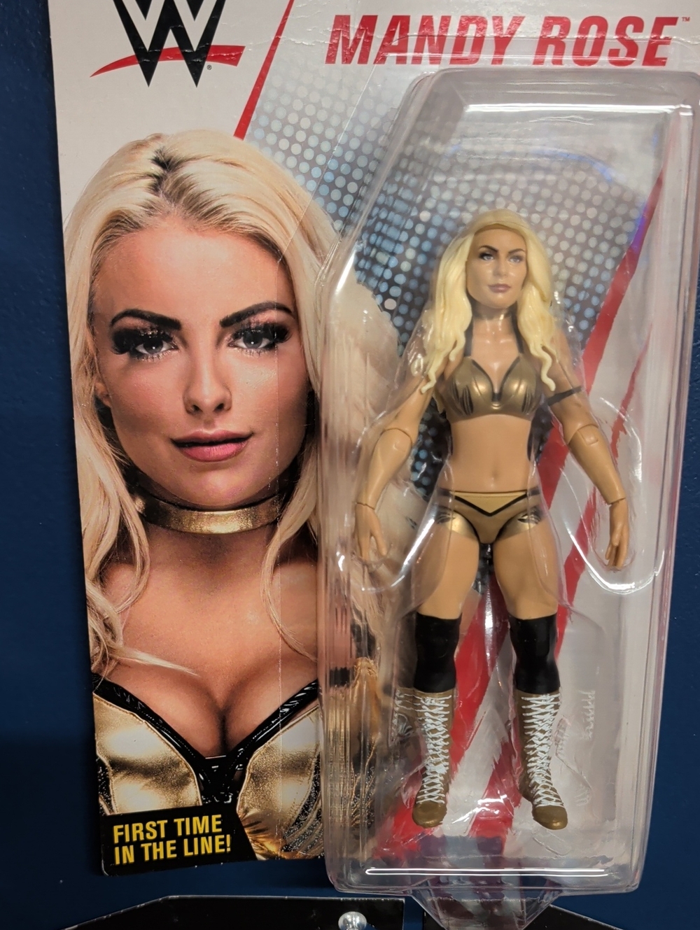 WWE Mandy Rose Gold and Black Figure